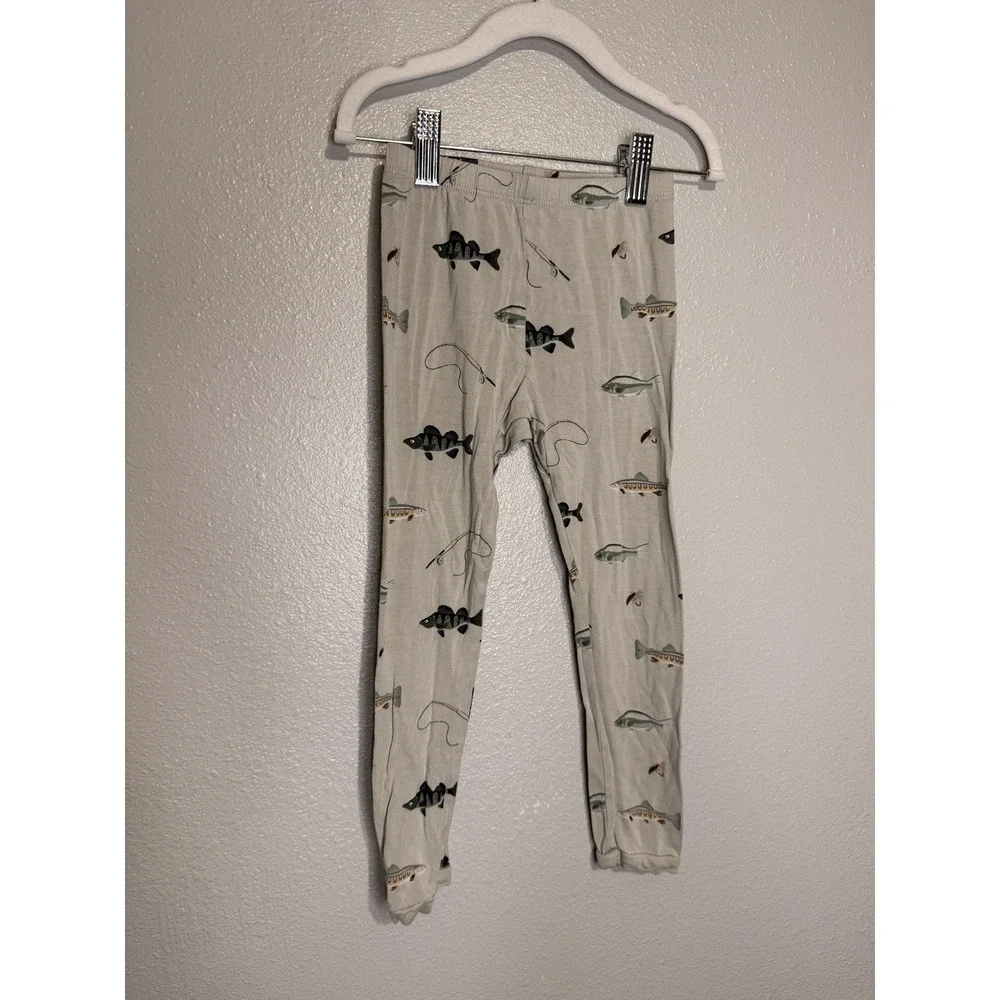 Kyte Baby 4T Bamboo Fishing Pajama Set Fish Outdoors Long Sleeve